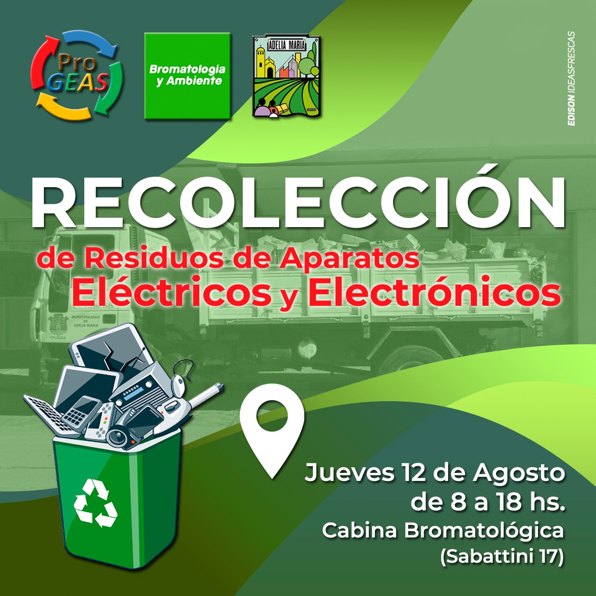 Campaña de recolección de residuos de aparatos eléctricos y