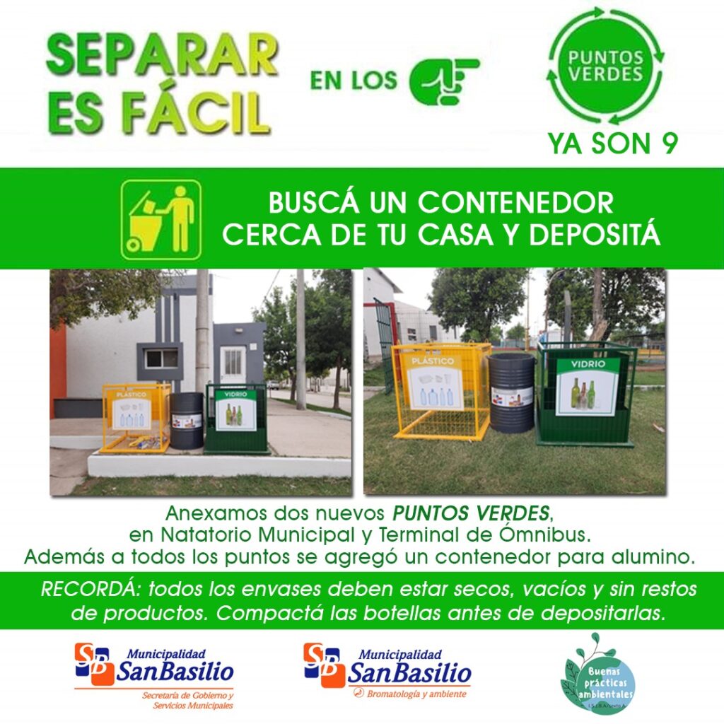 Buenas Pr Cticas Ambientales Se Instalaron Dos Nuevos Puntos Verdes