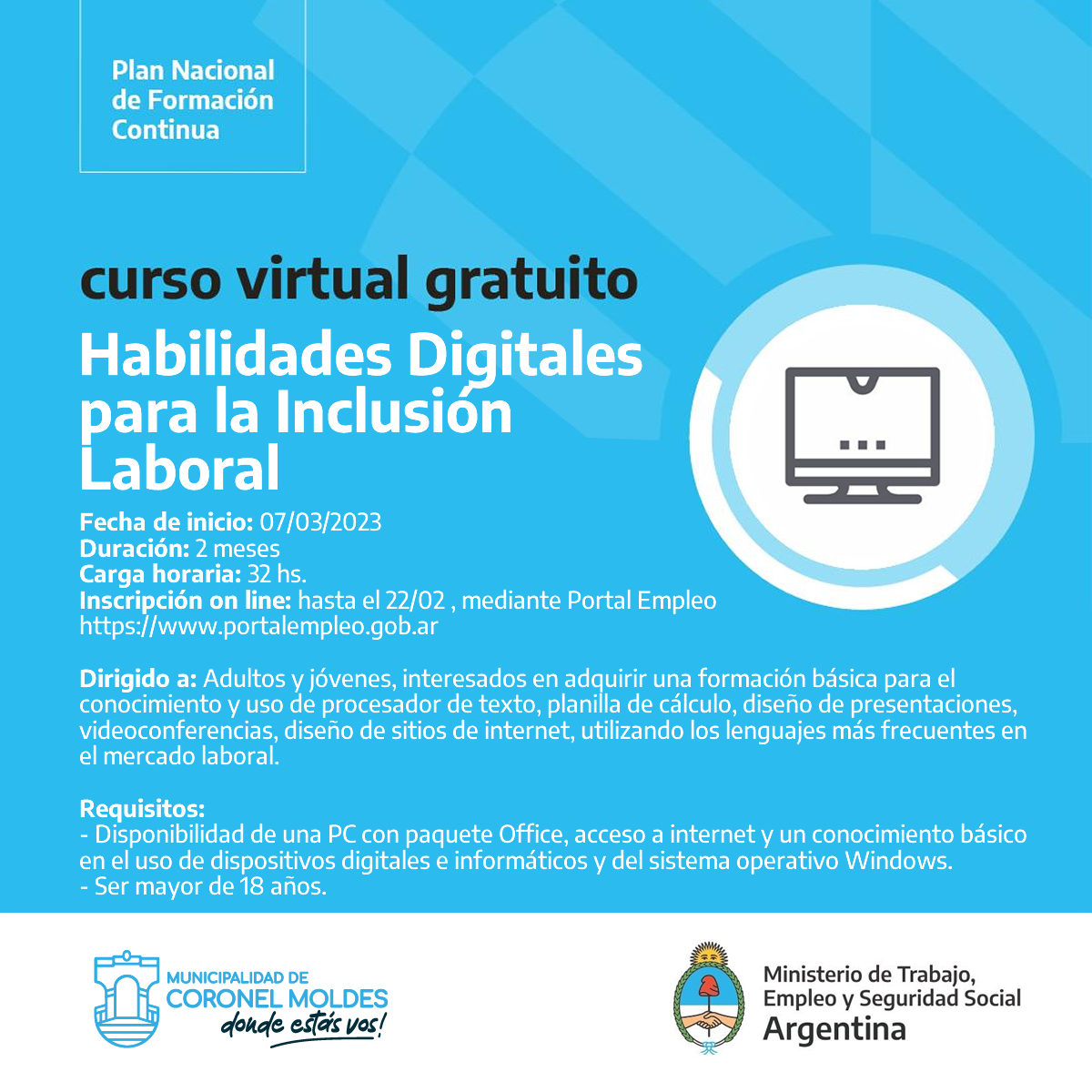 Habilidades Digitales para la Inclusión Laboral - FM Samba